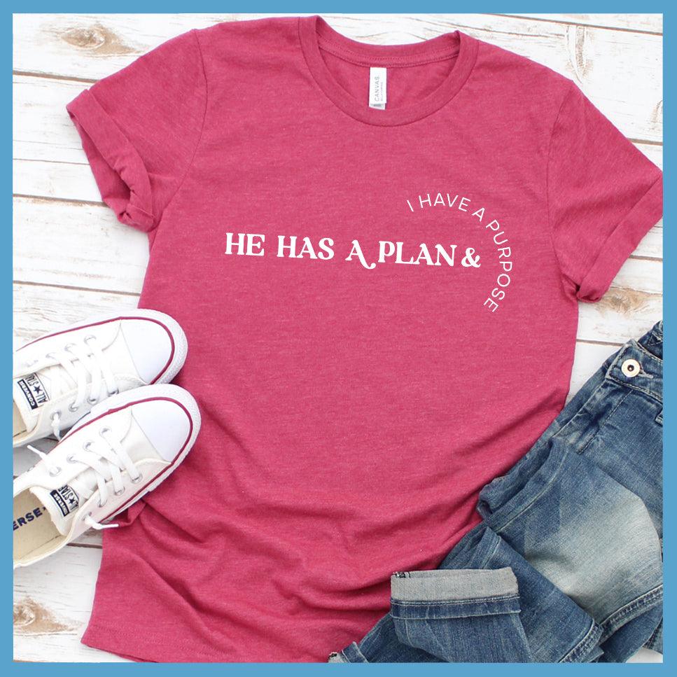 He Has A Plan + I Have A Purpose T-Shirt - Brooke & Belle