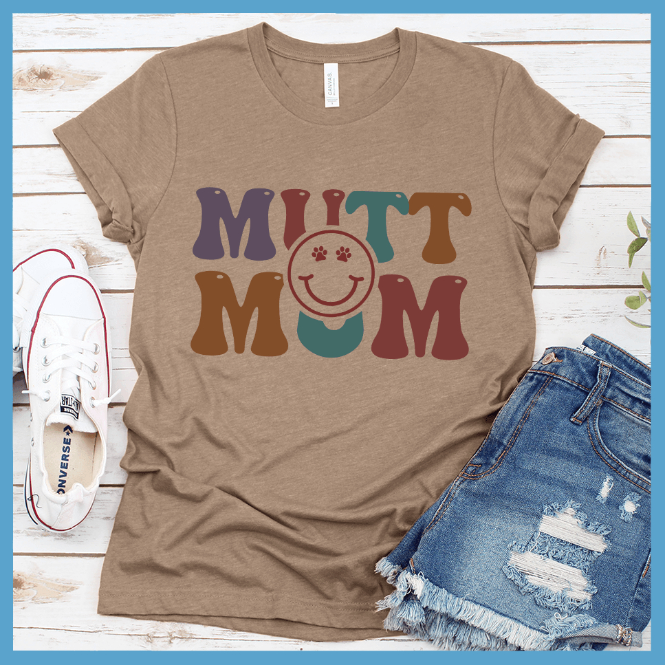 Mutt Mom Colored Print T-Shirt - Brooke & Belle