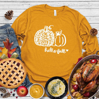 Hello Fall Pumpkin Long Sleeves - Brooke & Belle