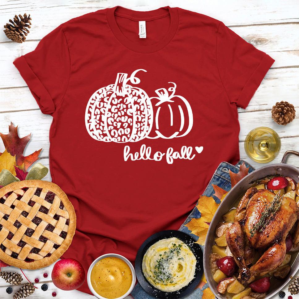 Hello Fall Pumpkin T-Shirt - Brooke & Belle