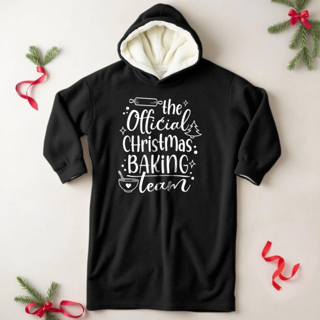 The Official Baking Team Wearable Hooded Blanket