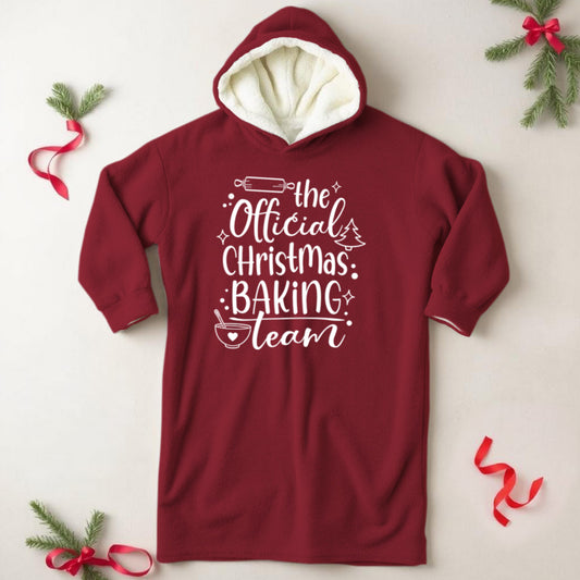 The Official Baking Team Wearable Hooded Blanket