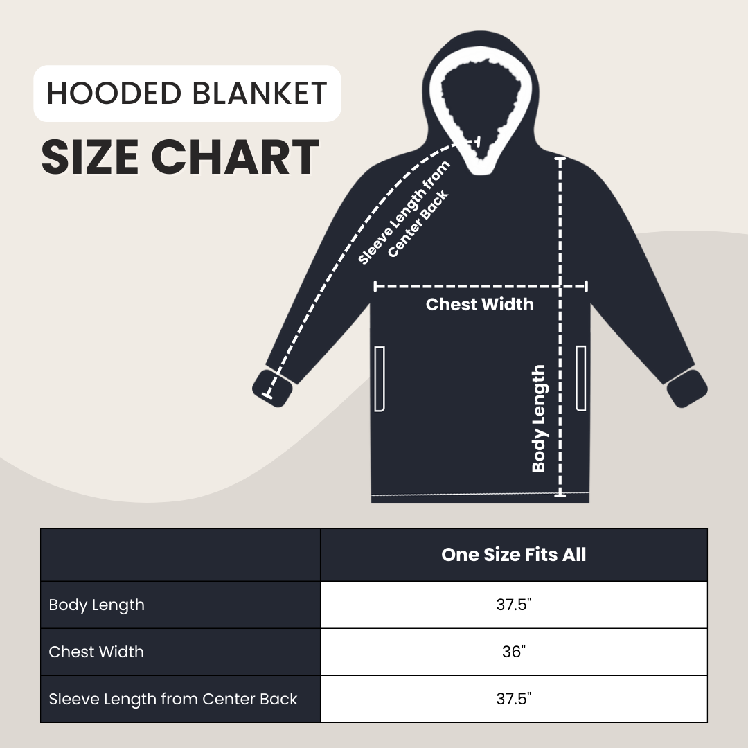 Bakery Heart Wearable Hooded Blanket