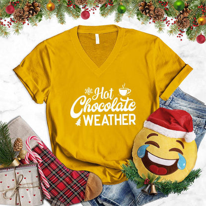 Hot Chocolate Weather V-Neck - Brooke & Belle