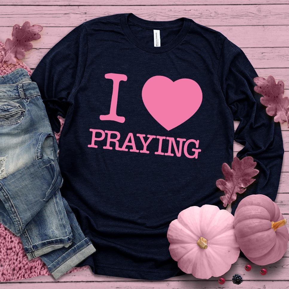 I Heart Praying Colored Long Sleeves Pink Edition