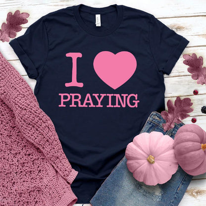 I Heart Praying Colored T-Shirt Pink Edition