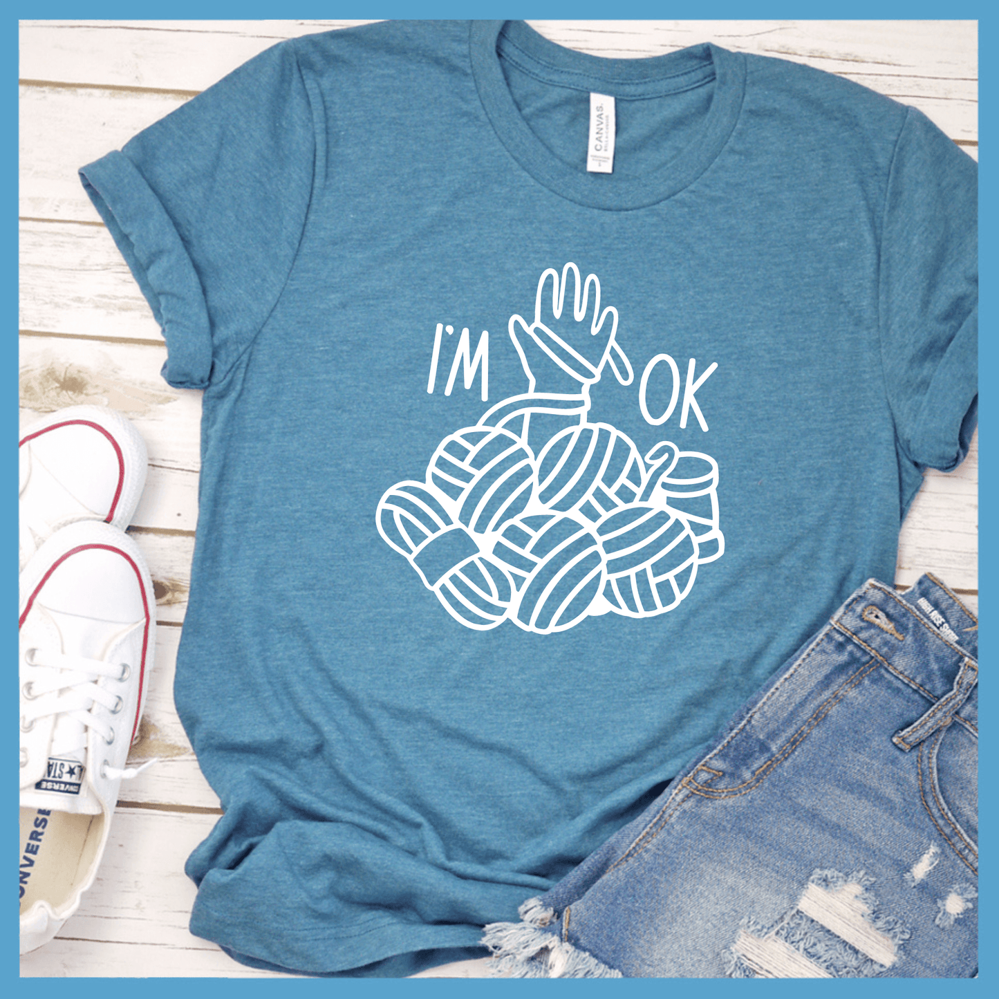 I'm Okay Crochet T-Shirt - Brooke & Belle