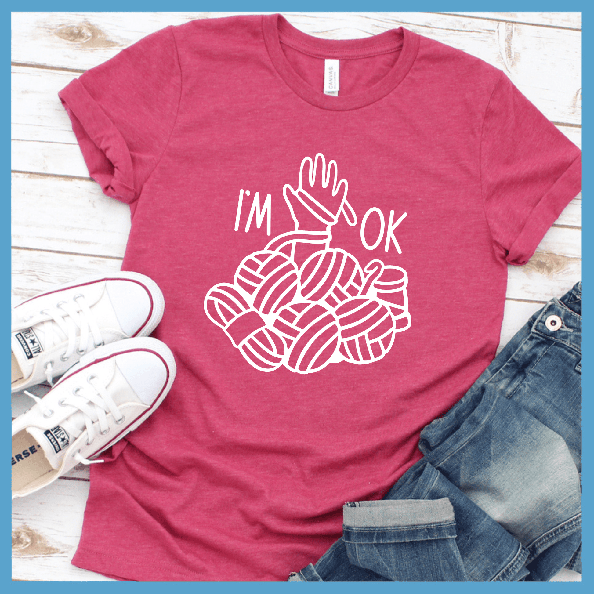 I'm Okay Crochet T-Shirt - Brooke & Belle