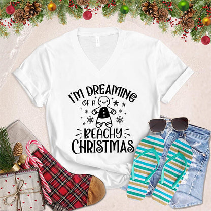 I'm Dreaming Of A Beachy Christmas V-Neck - Brooke & Belle