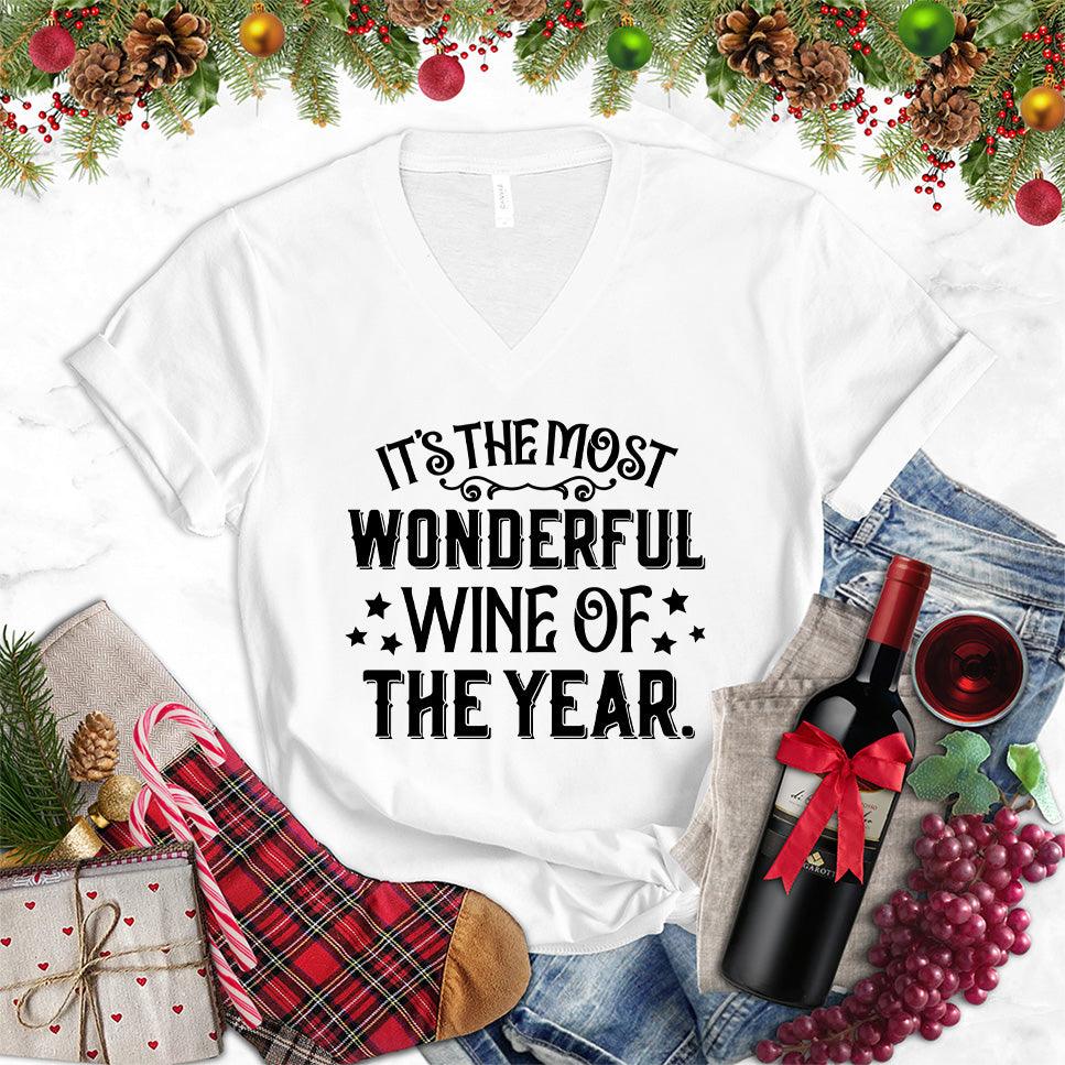 It's The Most Wonderful Wine Of The Year V-Neck - Brooke & Belle