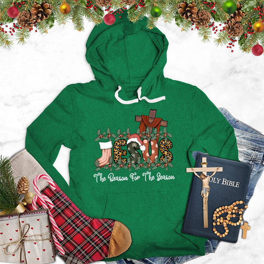 Jesus The Reason For The Season Colored Edition Hoodie - Brooke & Belle