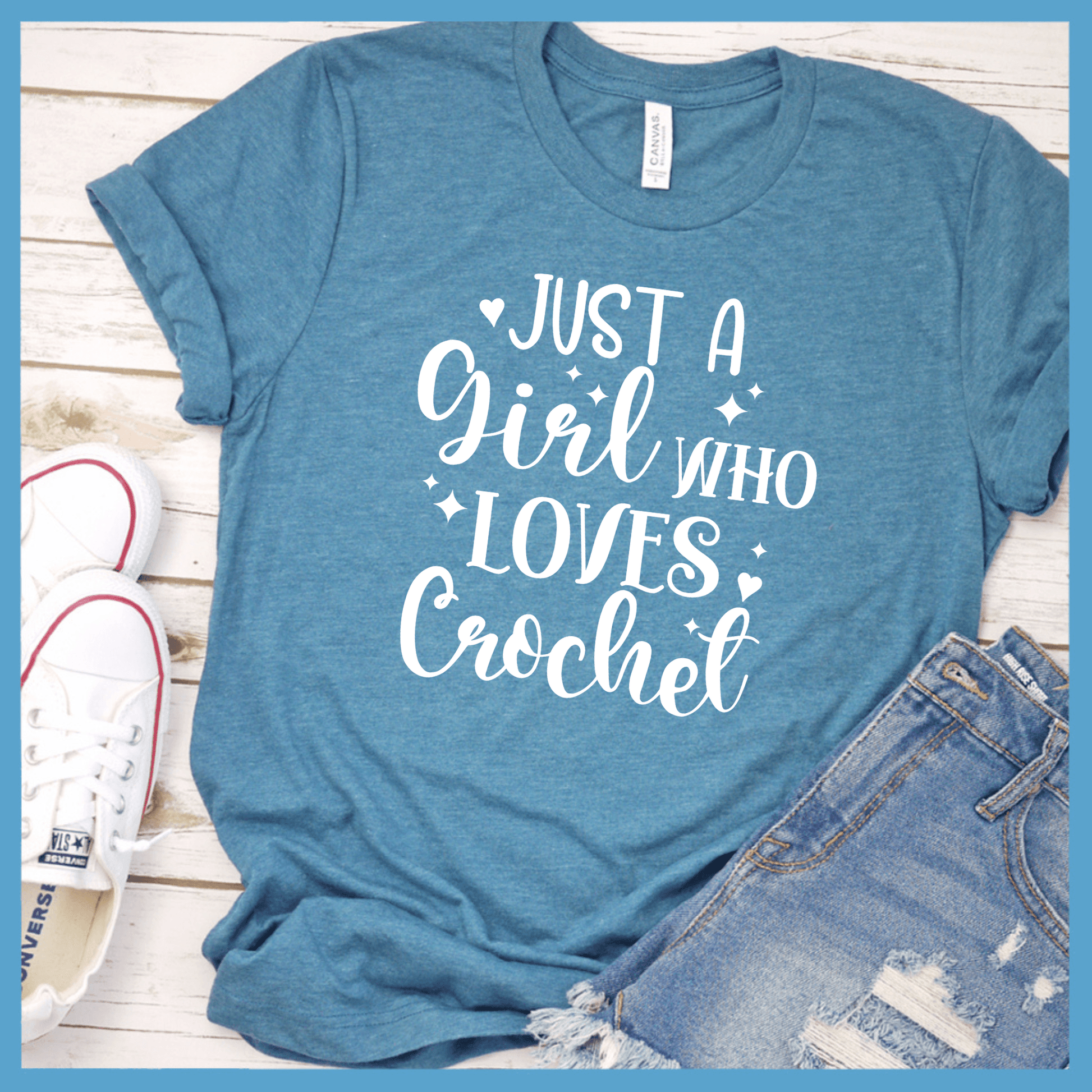 Just A Girl Who Loves Crochet Version 2 T-Shirt - Brooke & Belle