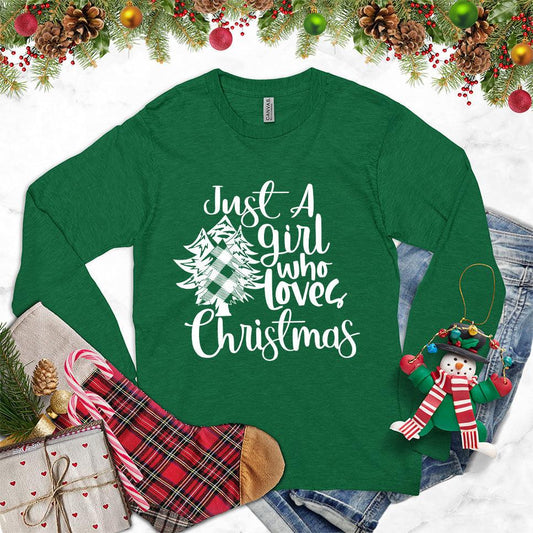 Just A Girl Who Loves Christmas Long Sleeves - Brooke & Belle