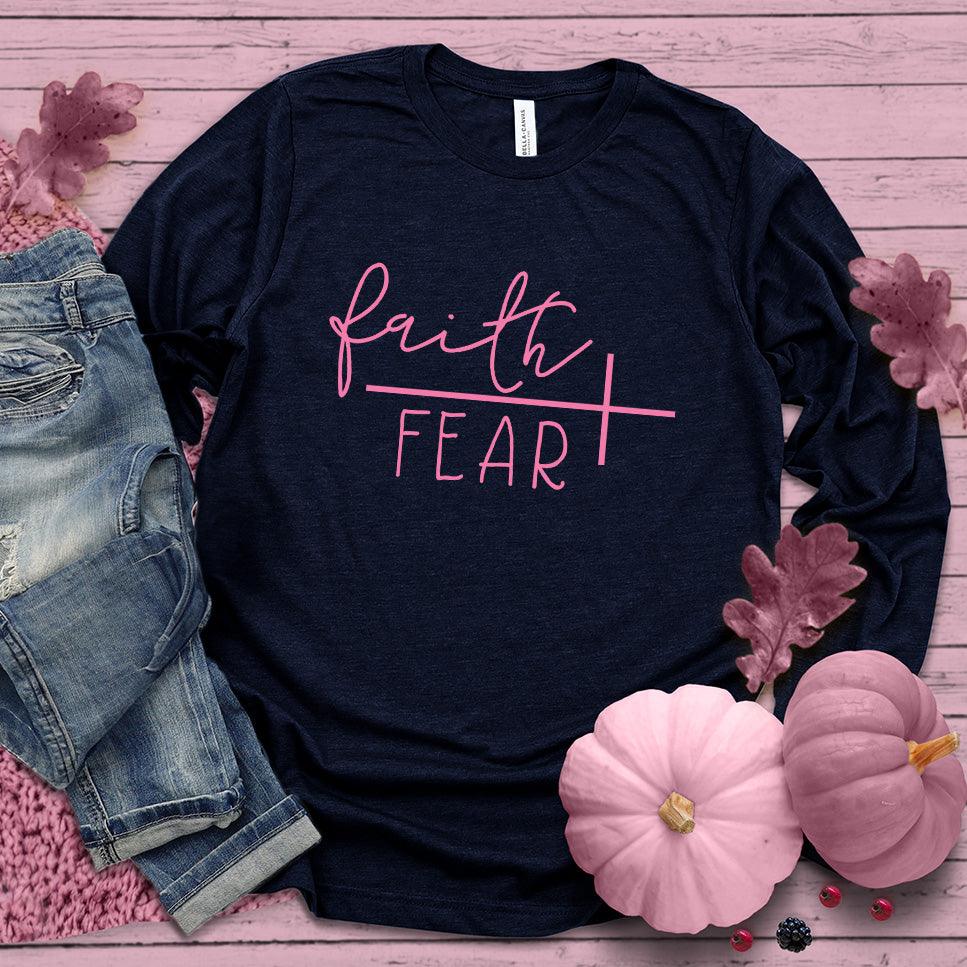 Faith Over Fear Forever Long Sleeves Pink Edition - Brooke & Belle