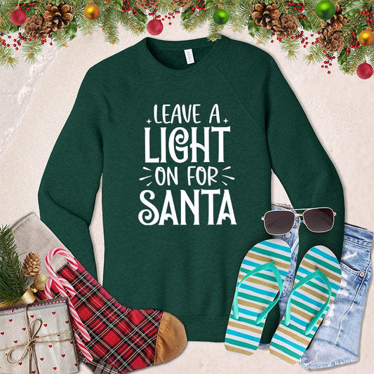 Leave A Light On For Santa Sweatshirt - Brooke & Belle