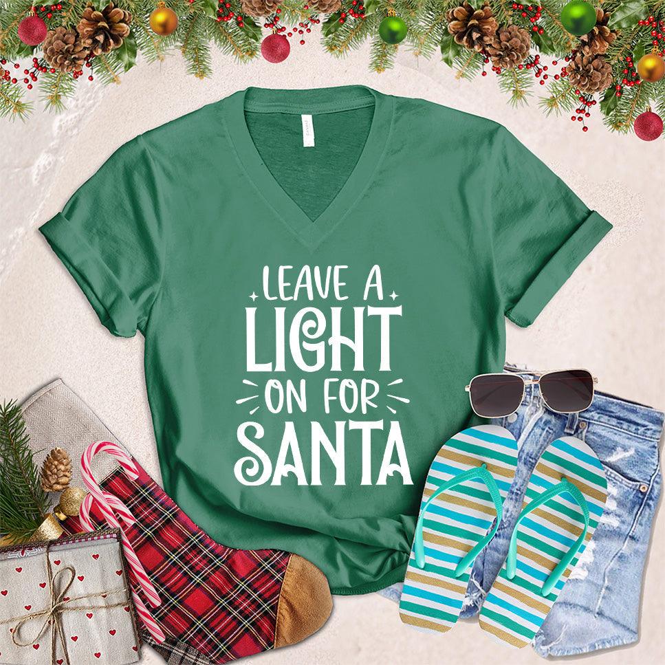 Leave A Light On For Santa V-Neck - Brooke & Belle