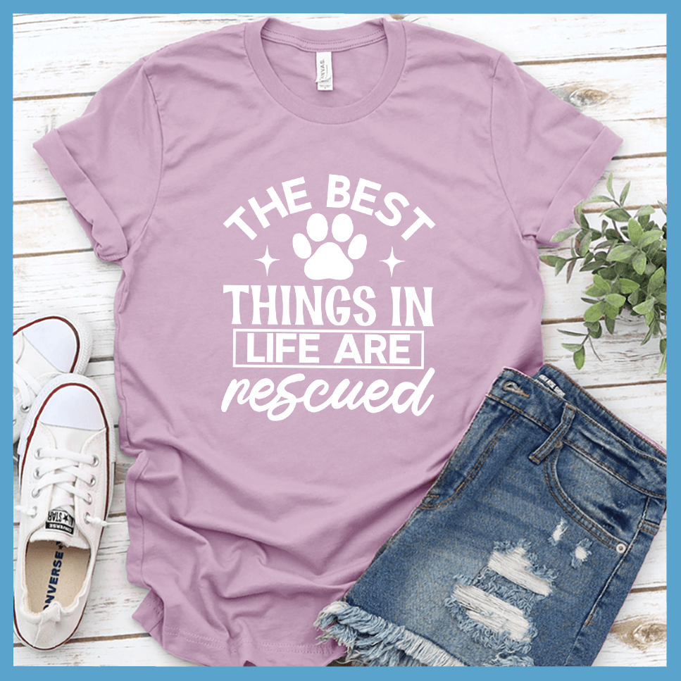 The Best Things In Life Are Rescued Version 2 T-Shirt - Brooke & Belle