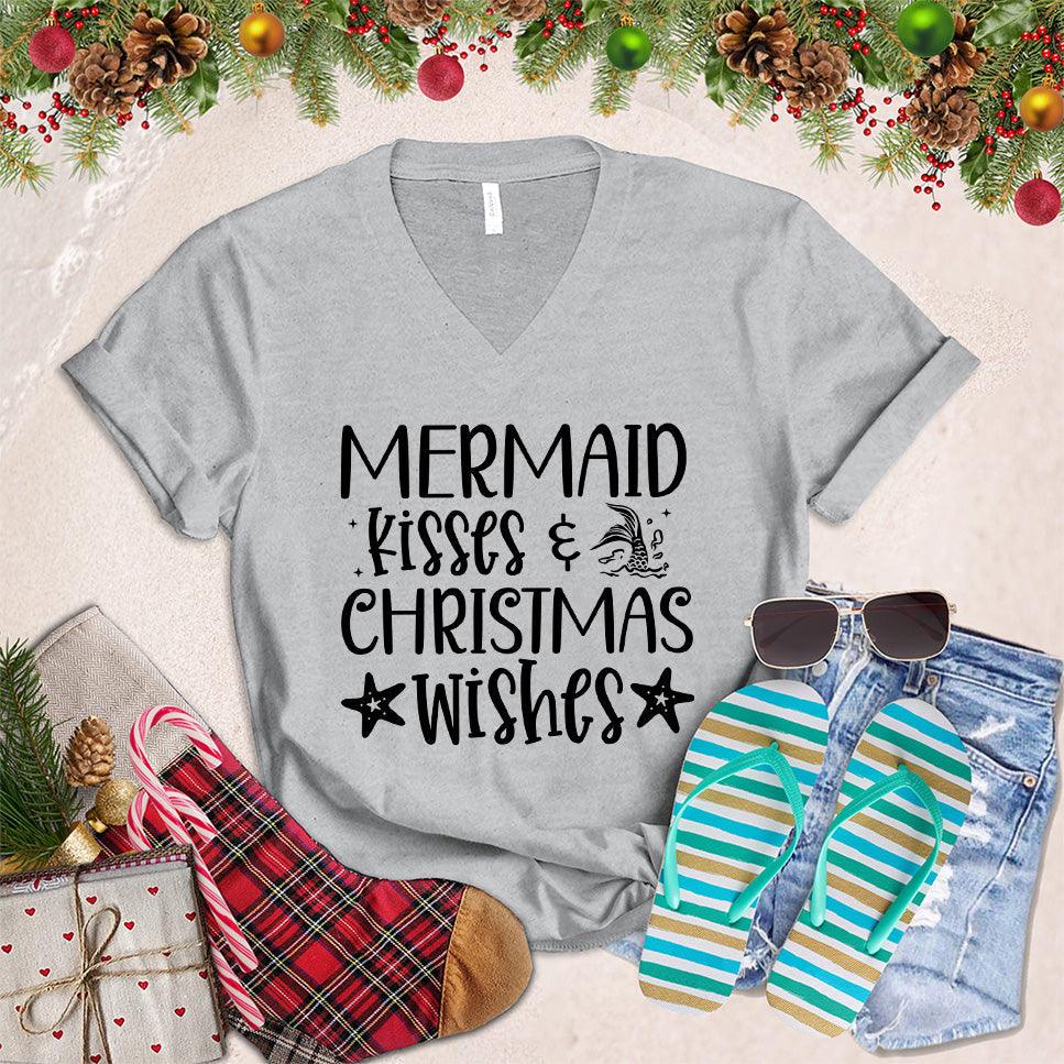Mermaid Kisses And Christmas Wishes V-Neck - Brooke & Belle