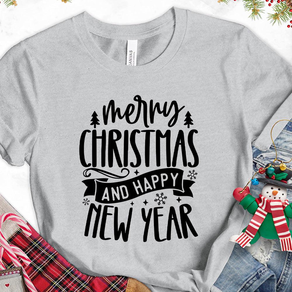Merry Christmas And Happy New Year T-Shirt - Brooke & Belle
