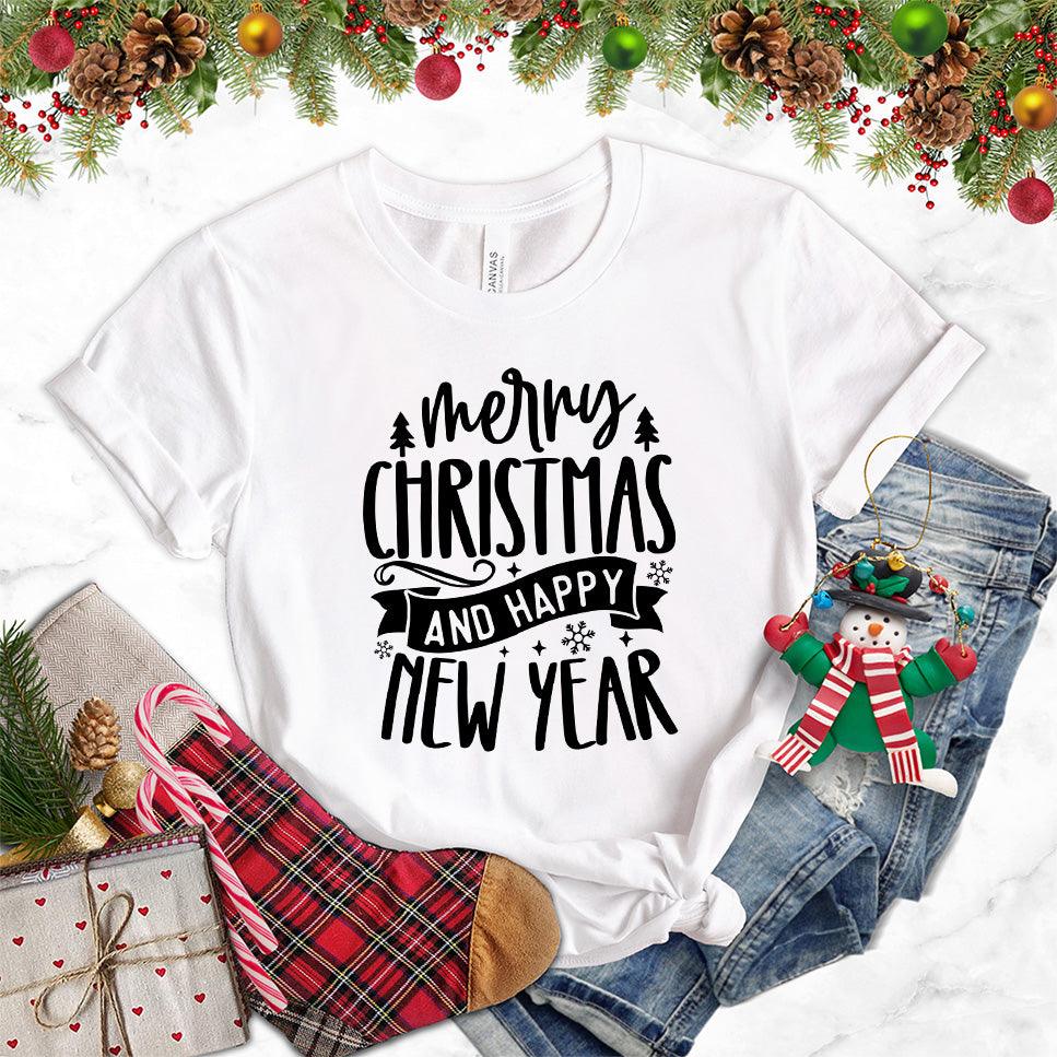 Merry Christmas And Happy New Year T-Shirt - Brooke & Belle