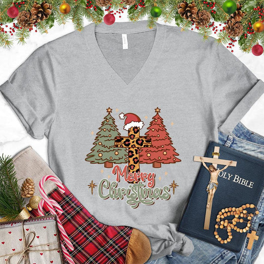 Merry Christmas Version 7 Colored Edition V-Neck - Brooke & Belle