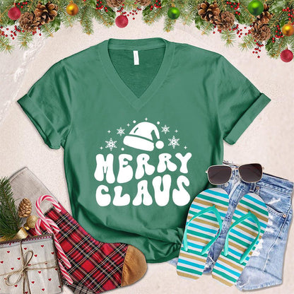 Merry Claus V-Neck - Brooke & Belle