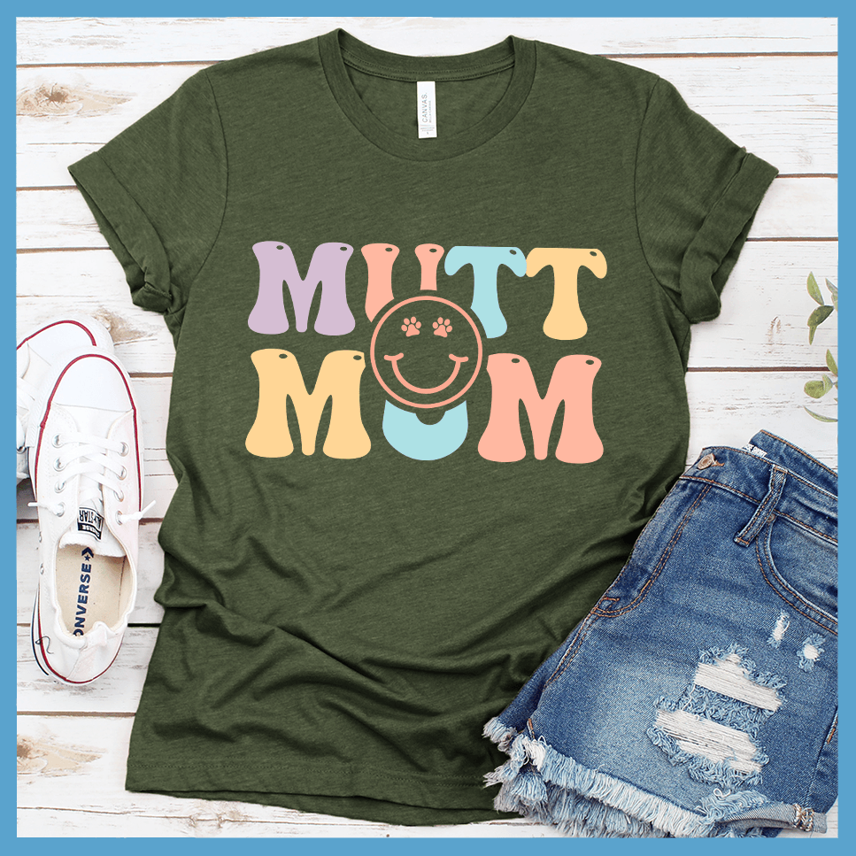Mutt Mom Colored Print T-Shirt