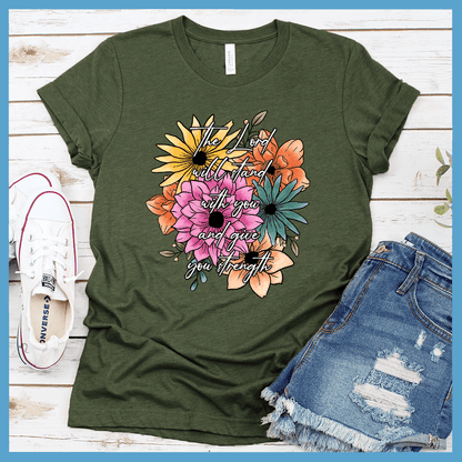 The Lord Will Stand With You And Give You Strength  T-Shirt Floral Colored Edition