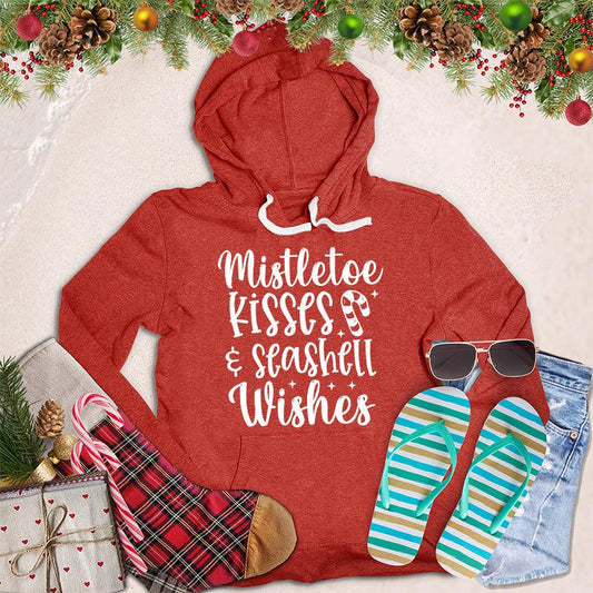 Mistletoe Kisses And Seashell Wishes Hoodie - Brooke & Belle