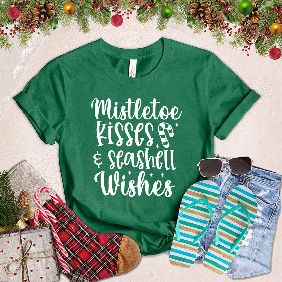 Mistletoe Kisses And Seashell Wishes T-Shirt - Brooke & Belle