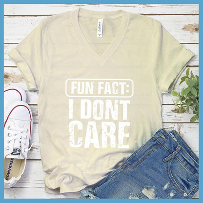 I Don't Care V-Neck - Read This Loud Edition
