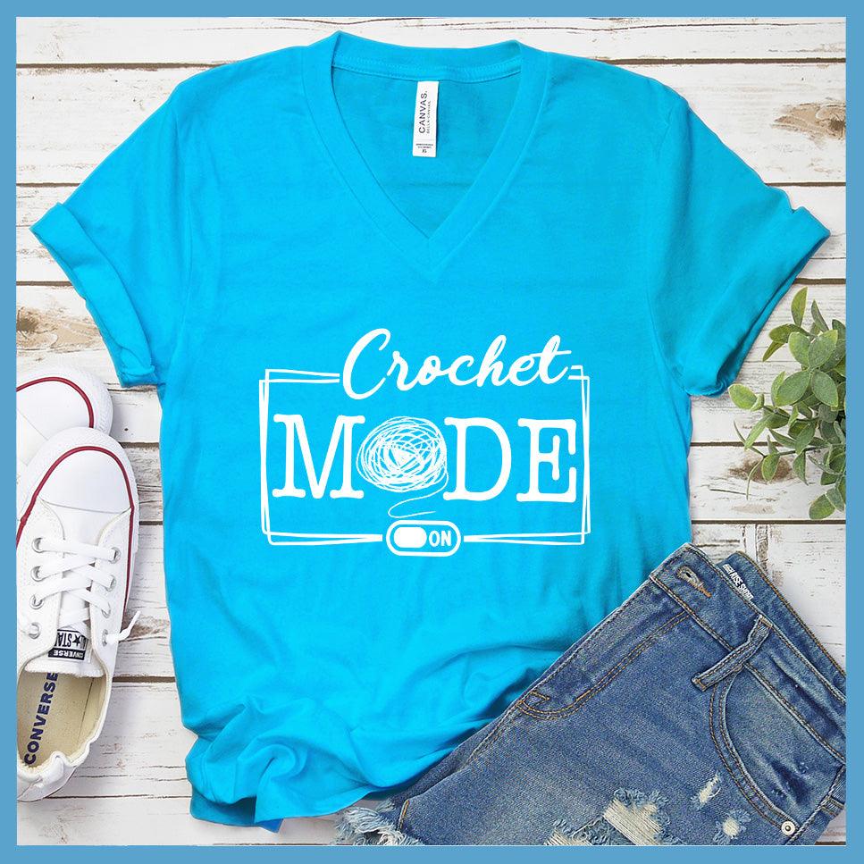 Crochet Mode On V-Neck - Yarn Mode Edition - Brooke & Belle