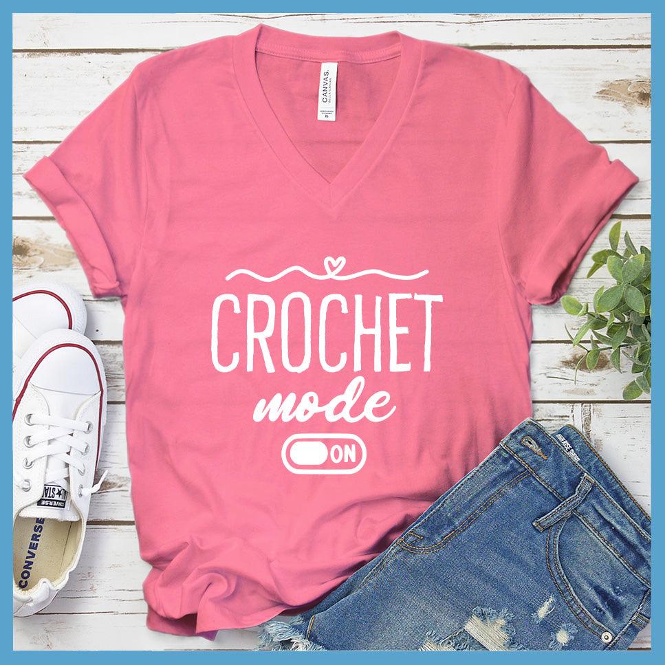 Crochet Mode On V-Neck - Knitted Heart Edition - Brooke & Belle