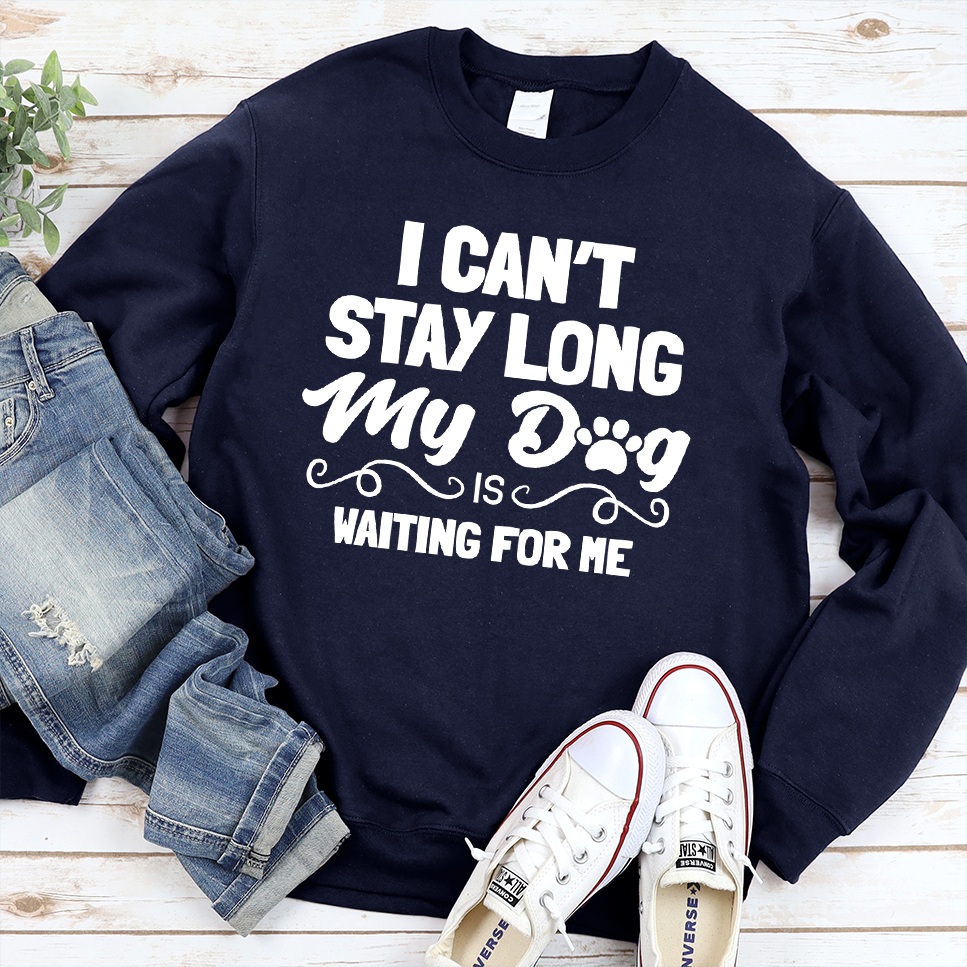 I Can’t Stay Long My Dog Is Waiting For Me Sweatshirt