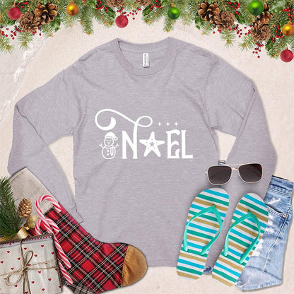 Noel Version 2 Long Sleeves Storm - Holiday-themed Noel graphic long sleeve shirt perfect for seasonal festivities.
