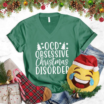 OCD Obsessive Christmas Disorder V-Neck - Brooke & Belle
