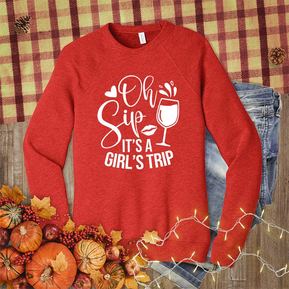 Oh Sip It's A Girl's Trip Sweatshirt - Brooke & Belle