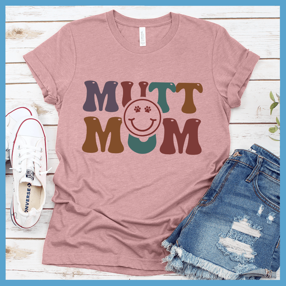 Mutt Mom Colored Print T-Shirt - Brooke & Belle