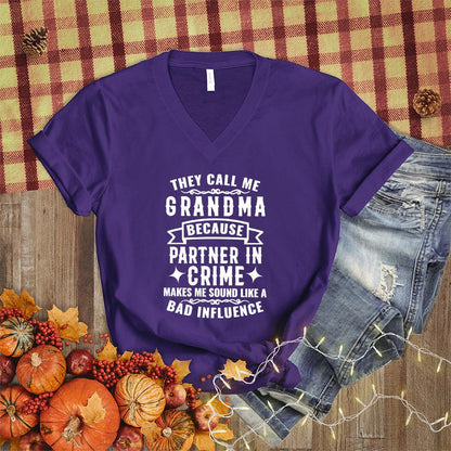 Partner In Crime Grandma V-Neck - Brooke & Belle