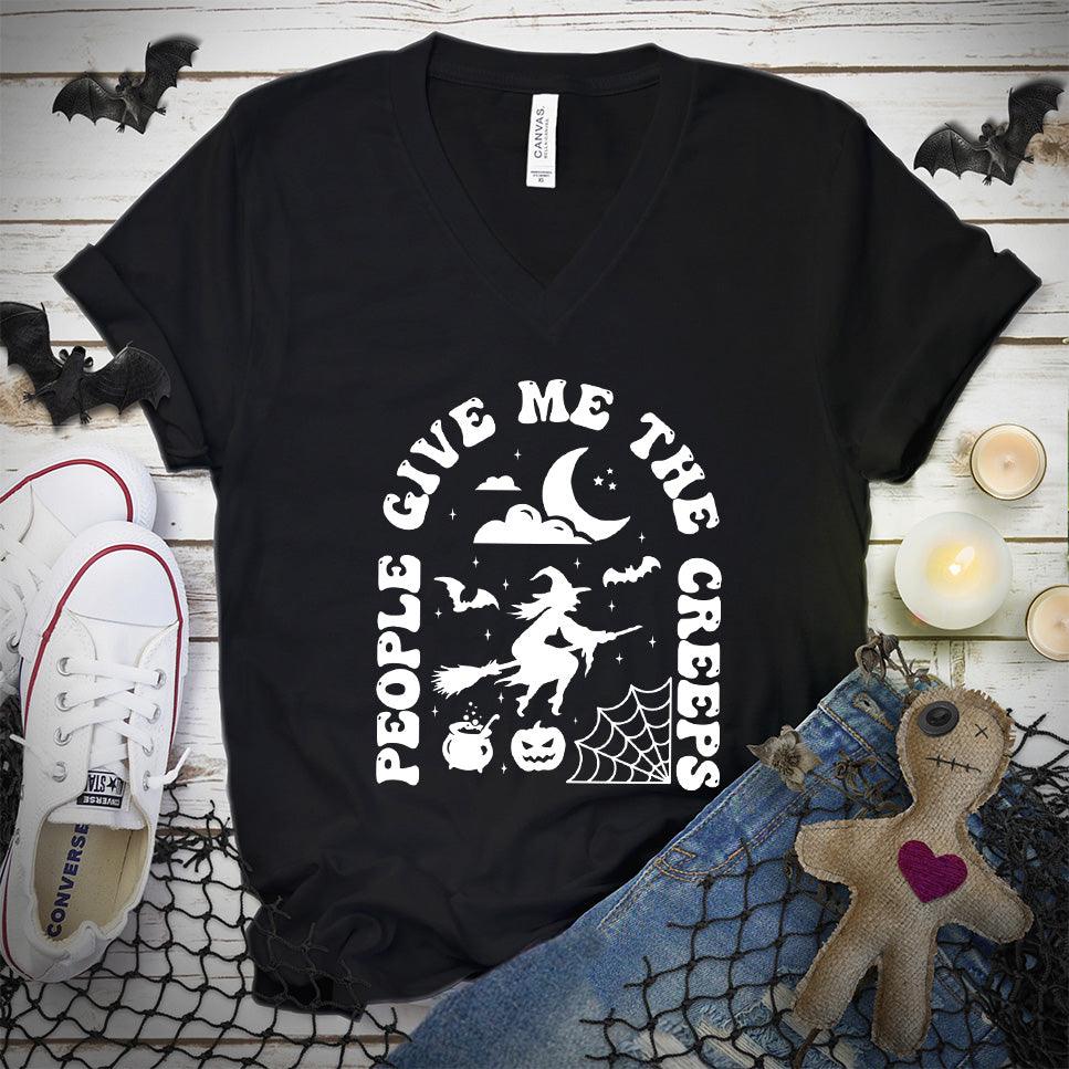 People Give Me The Creeps V-Neck - Brooke & Belle