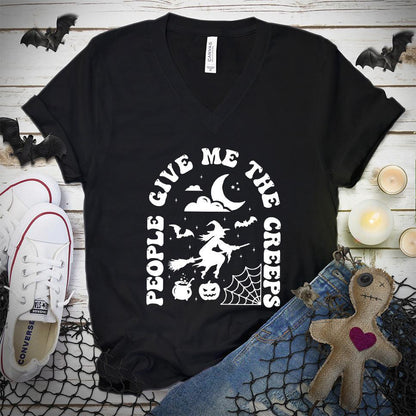 People Give Me The Creeps V-Neck - Brooke & Belle