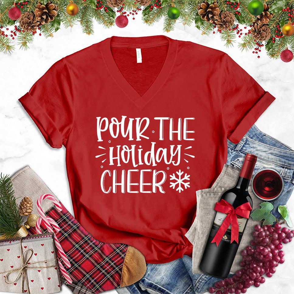 Pour The Holiday Cheer V-Neck - Brooke & Belle