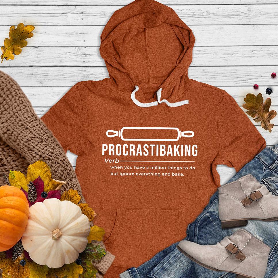 Procrastibaking Hoodie Autumn - Fun Procrastibaking hoodie with whimsical baking definition for casual style