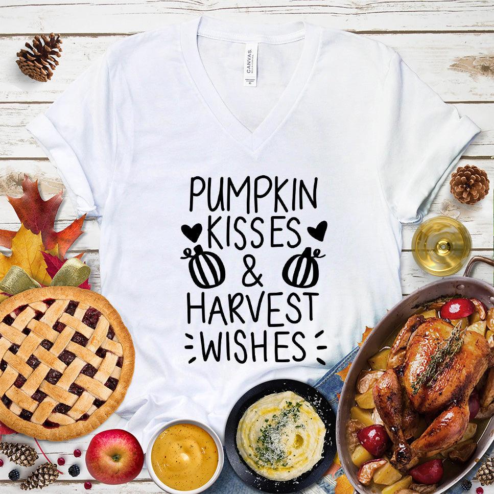 Pumpkin Kisses and Harvest Wishes V-Neck - Brooke & Belle
