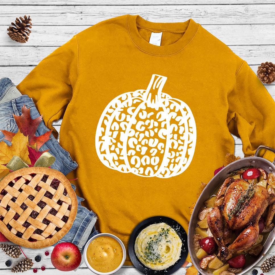 Pumpkin Leopard Sweatshirt - Brooke & Belle