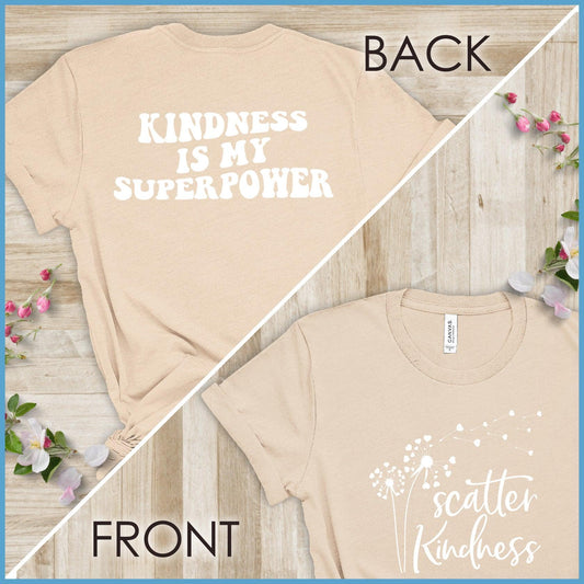 Kindness Is My Superpower, Scatter Kindness Version 1 T-Shirt - Brooke & Belle