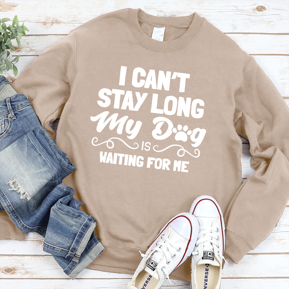 I Can’t Stay Long My Dog Is Waiting For Me Sweatshirt