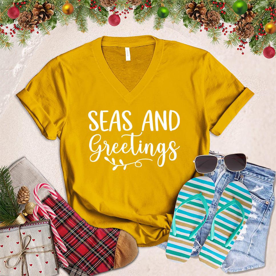 Seas And Greetings V-Neck - Brooke & Belle