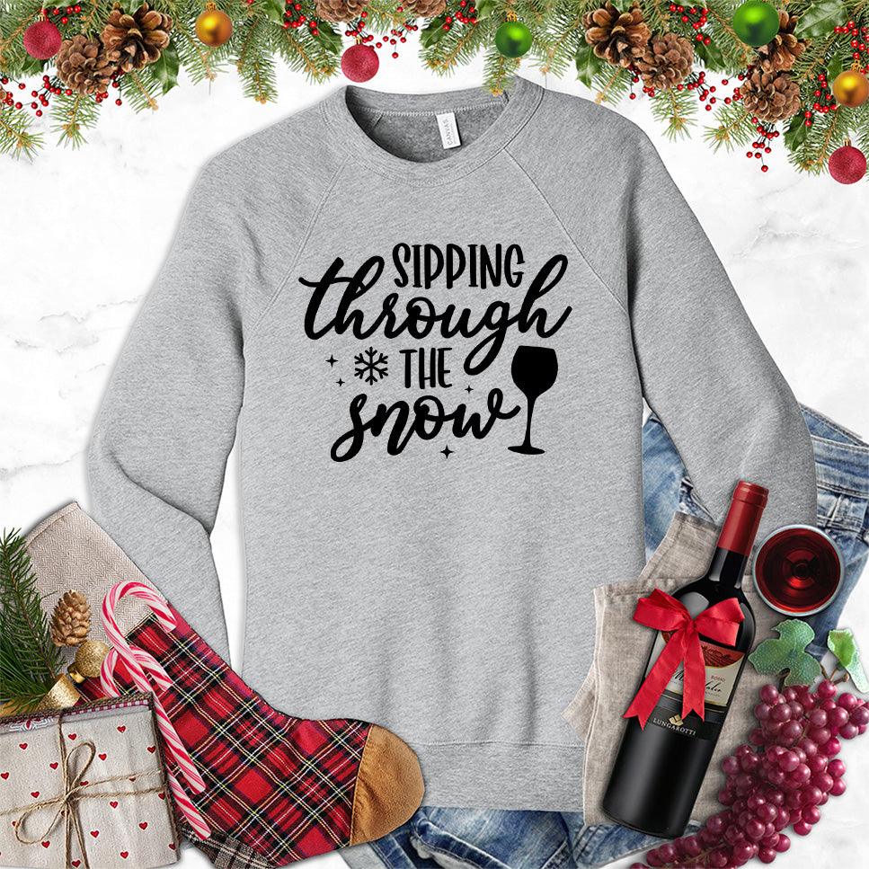 Sipping Through The Snow Sweatshirt - Brooke & Belle