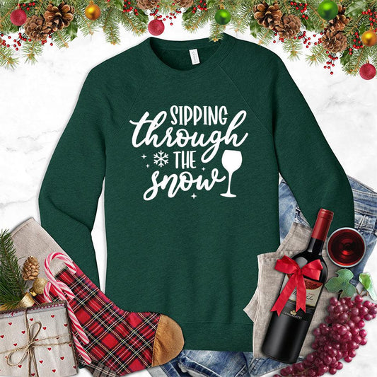 Sipping Through The Snow Sweatshirt - Brooke & Belle